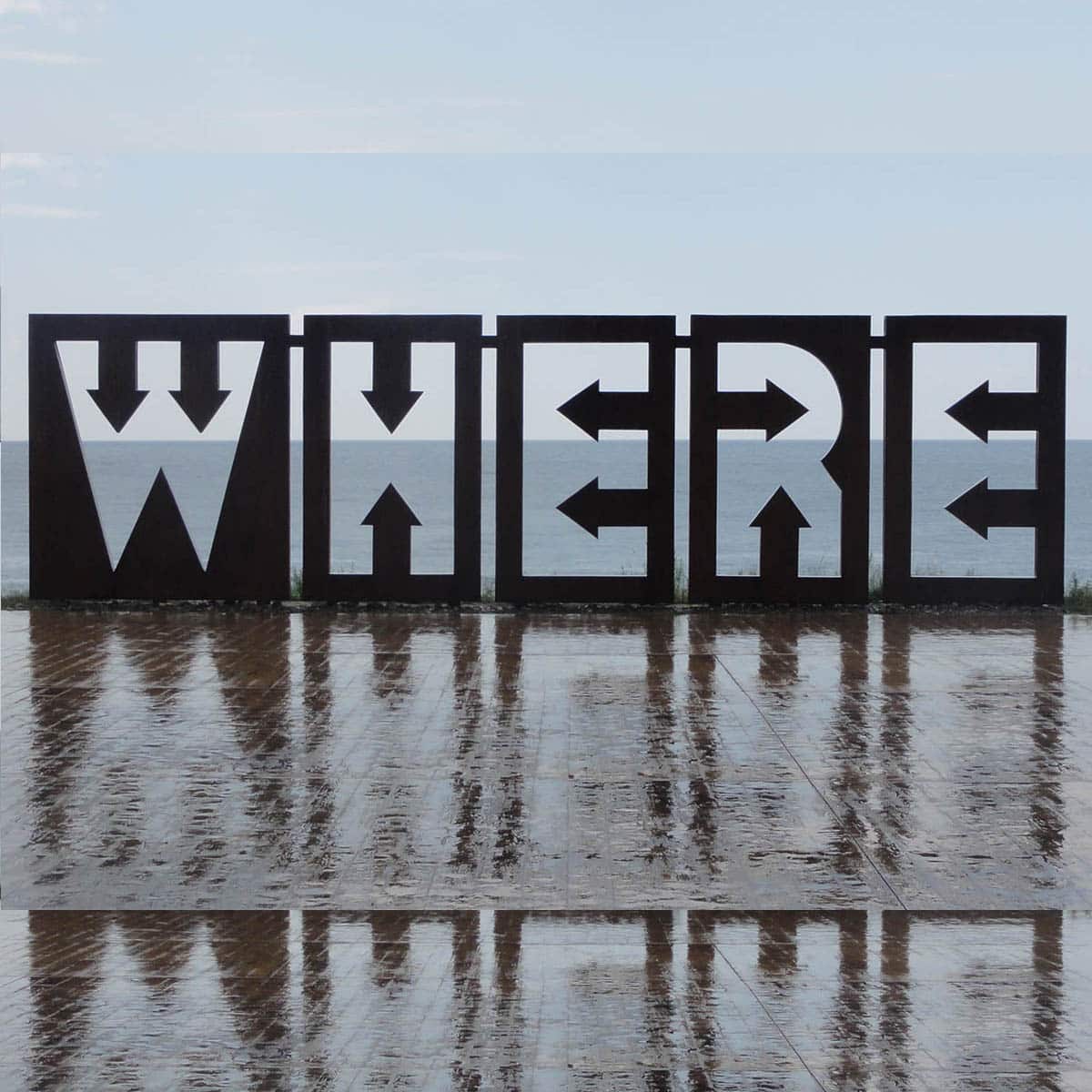 Jean Dupuy, Where, 2010. Acier ; 400 x 1200 x 14 cm. Production et réalisation Dotcomma. Collection de la ville de Batumi, Georgie © ADAGP, Paris 2013. Courtesy de l’artiste et galerie Loevenbruck, Paris. Photo : Eric Mangion